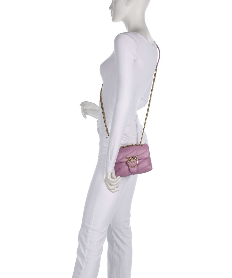 Pinko Love Puff Baby Shoulder bag lilla/antique gold