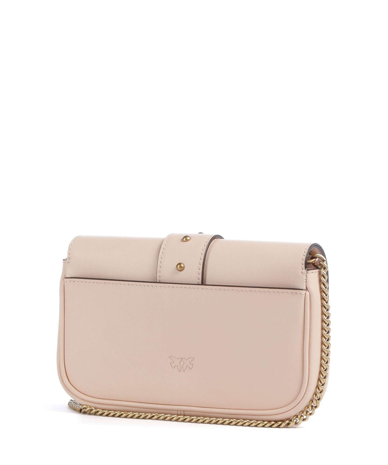 Pinko Love One Pocket Crossbody bag light pink/antique gold