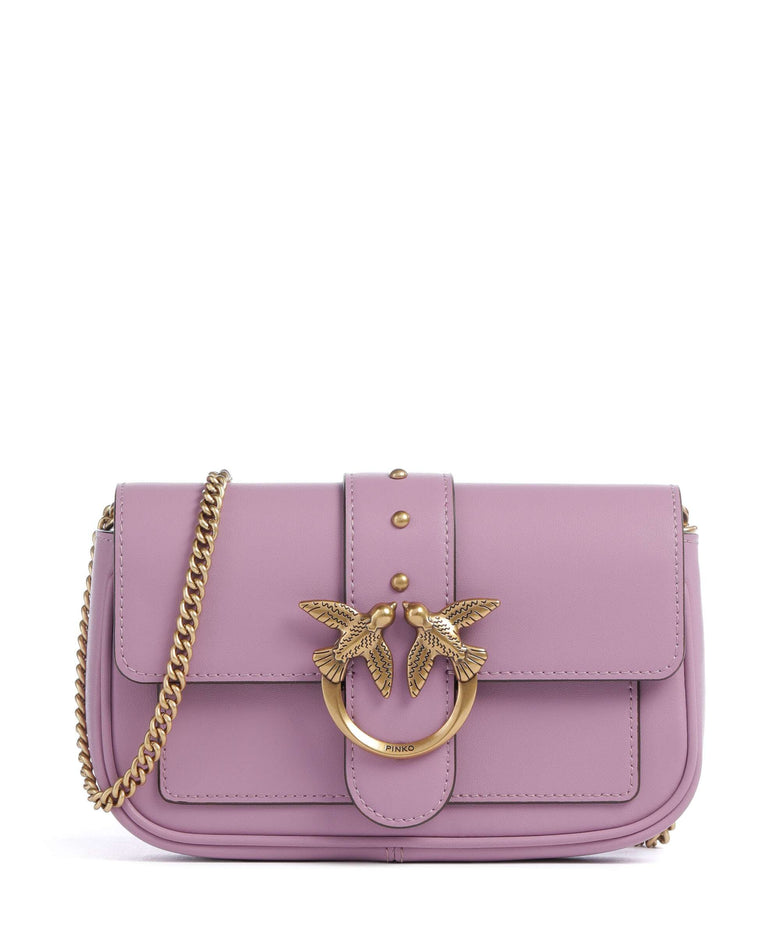 Pinko Love One Pocket Crossbody bag lilla/antique gold