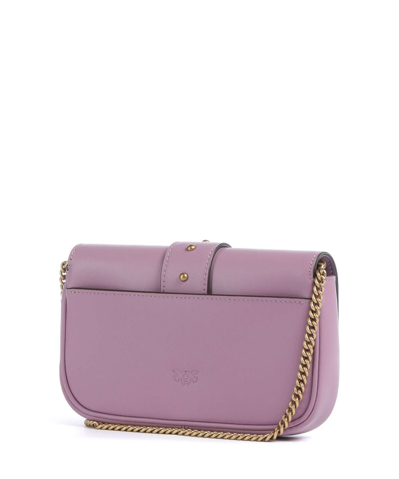 Pinko Love One Pocket Crossbody bag lilla/antique gold