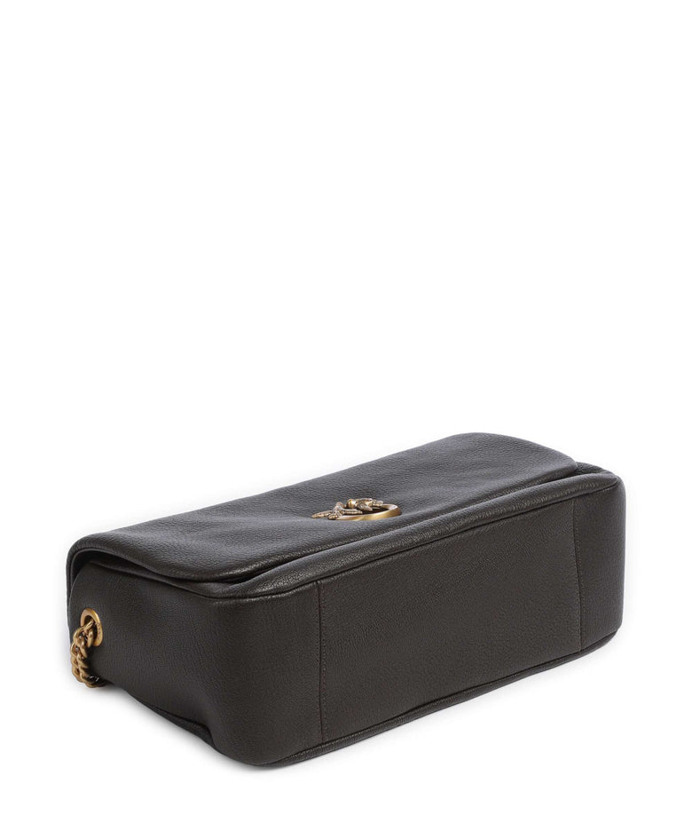 Pinko Click Soft Horizontal Chain Shoulder bag marrone marasca/antique gold