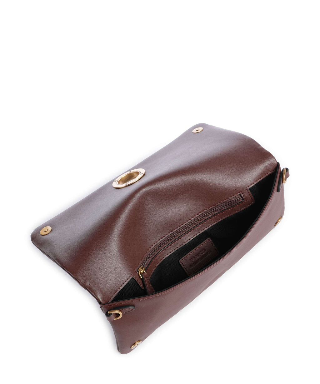 Pinko Click Soft Classic Crossbody bag castano intenso/antique gold