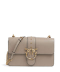 Pinko Love One Classic New Buckle Crossbody bag grigio talpa/antique gold