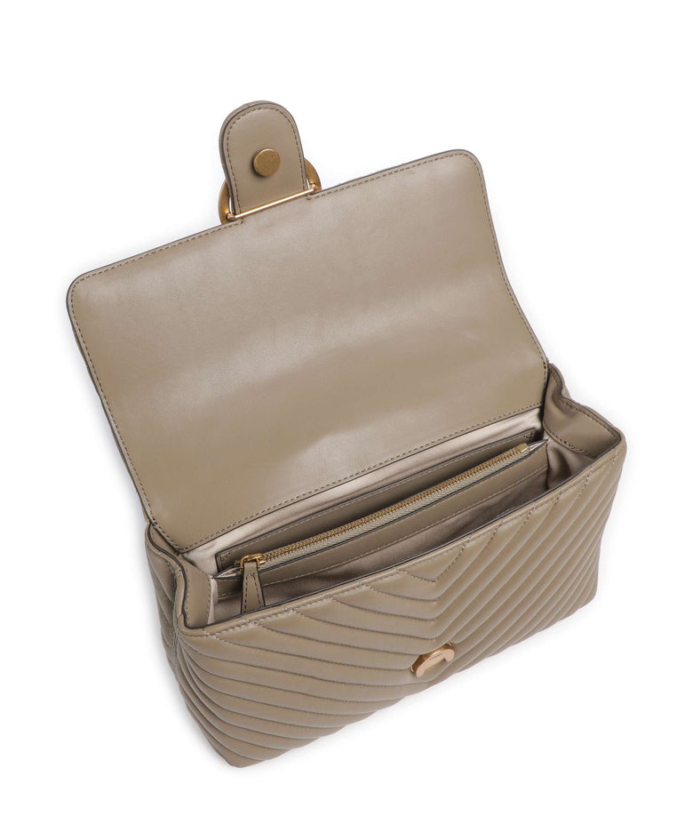 Pinko Love Lady Puff Classic Handbag grigio talpa/antique gold