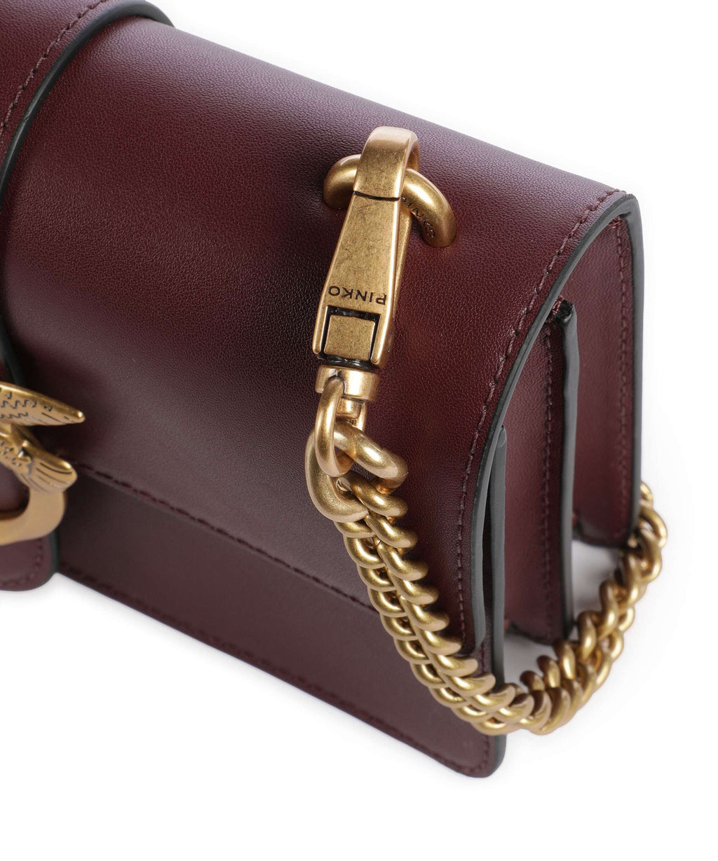 Pinko Love One Mini Crossbody bag ribes intenso/antique gold