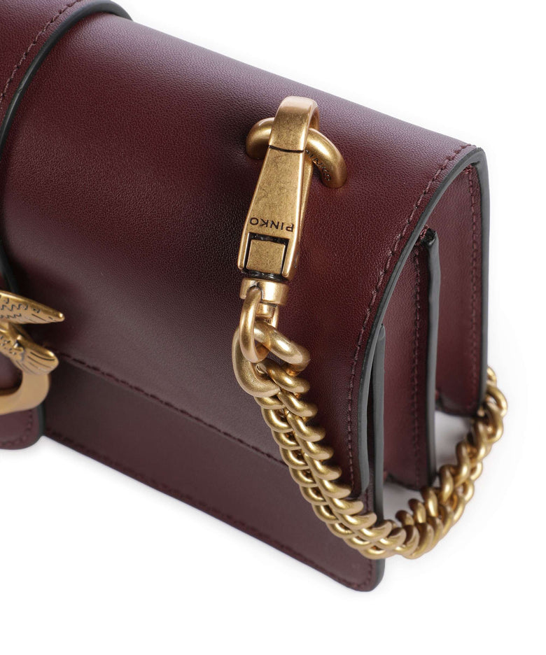 Pinko Love One Mini Crossbody bag ribes intenso/antique gold