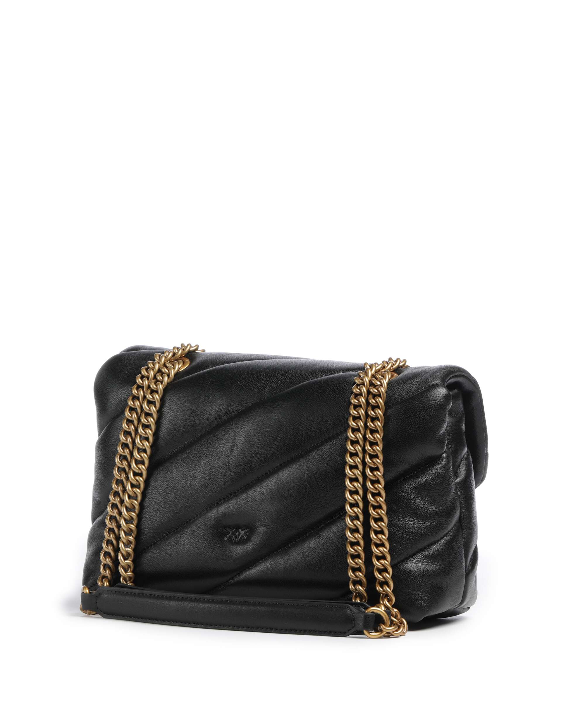 Pinko Love Puff Classic New Buckle Shoulder bag nero/antique gold