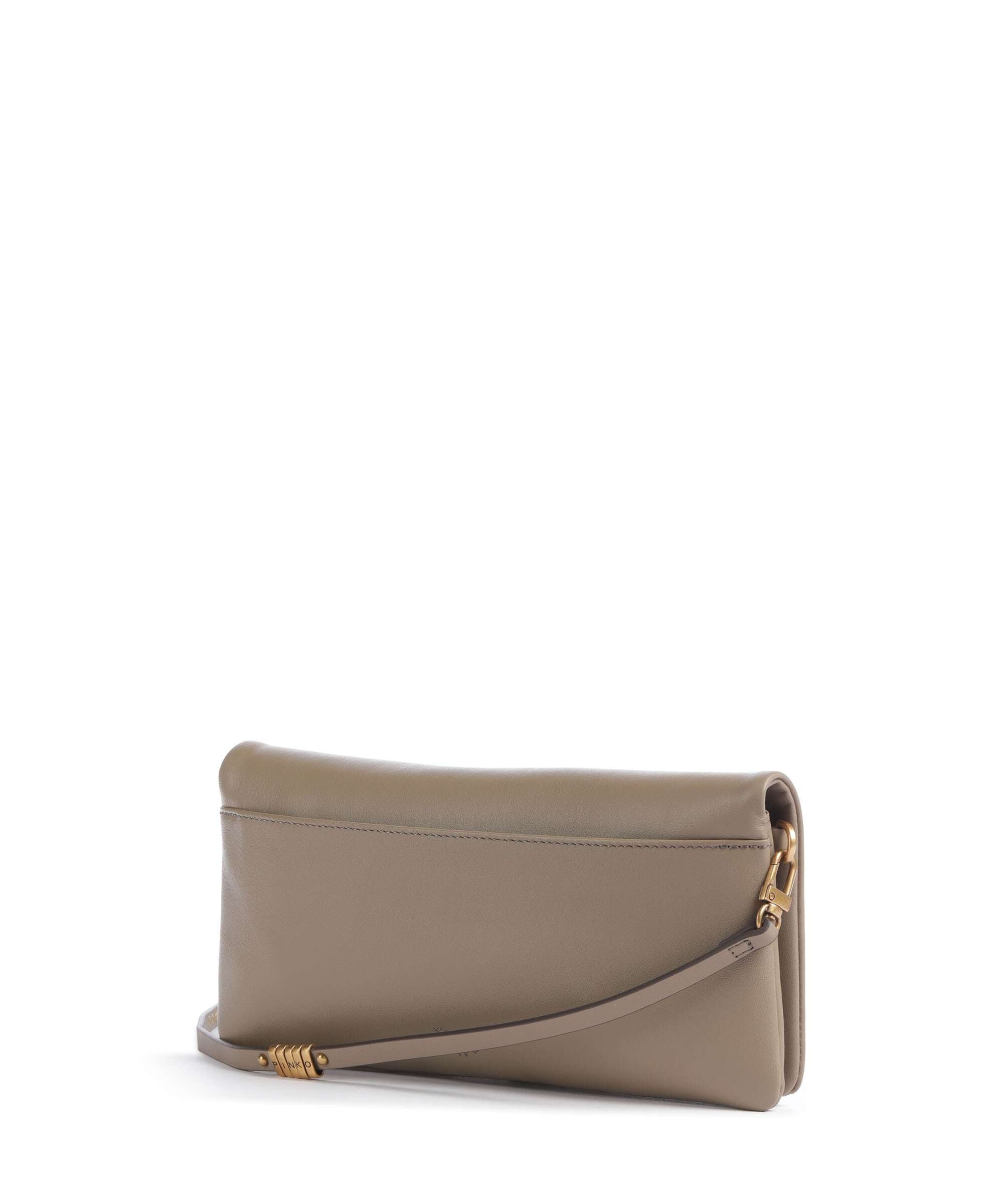 Pinko Click Soft Classic Crossbody bag grigio talpa/antique gold
