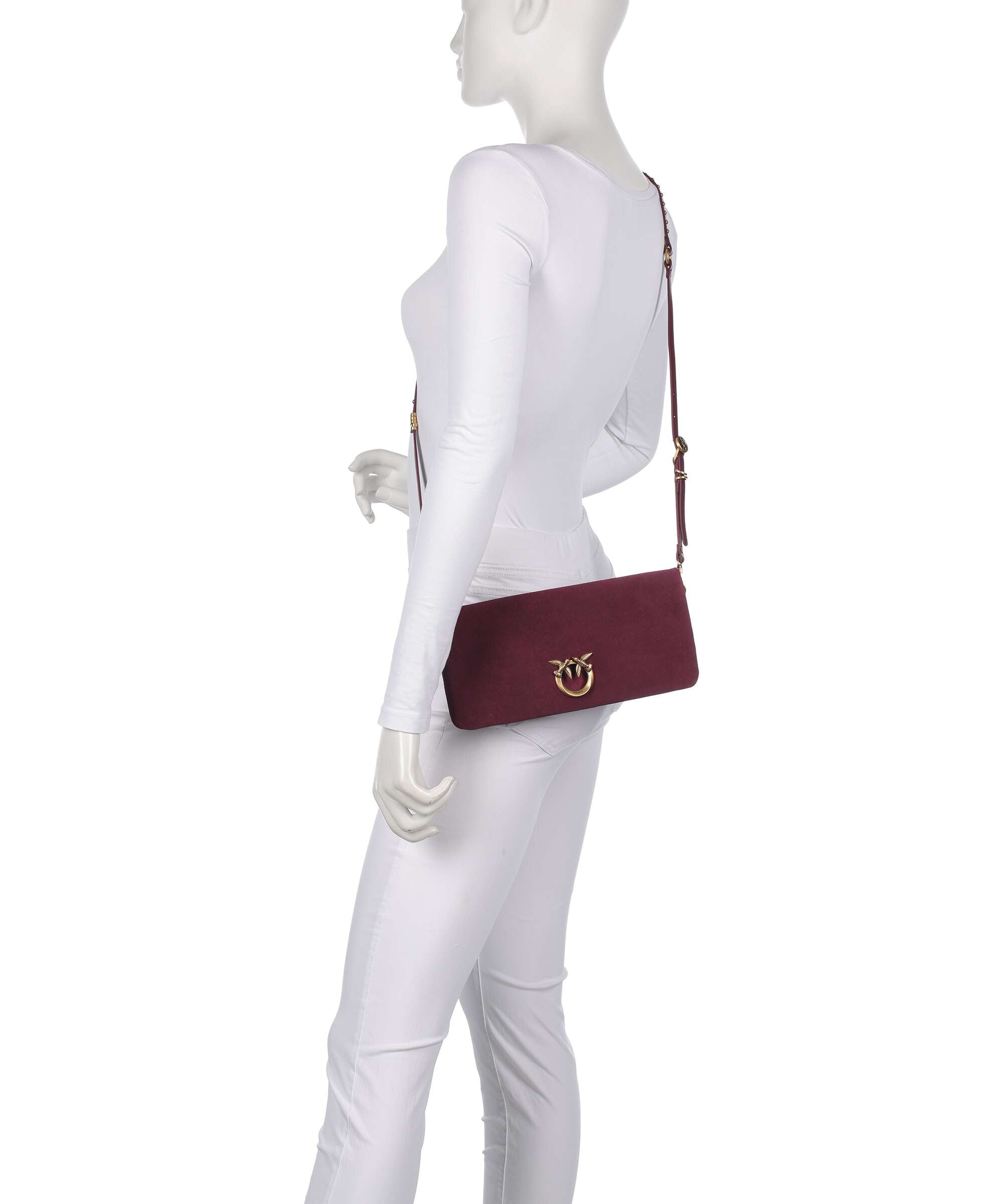 Pinko Click Soft Horizontal Classic Crossbody bag ribes intenso/antique gold