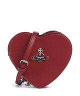Vivienne Westwood Louise Heart Grain Crossbody tas red
