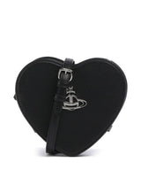 Vivienne Westwood Louise Heart Grain Crossbody tas black