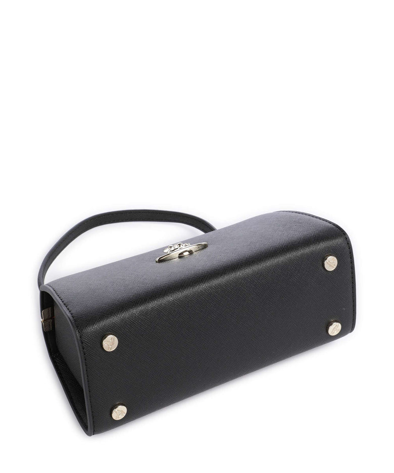 Vivienne Westwood Doll Frame Saffiano XL Handbag black