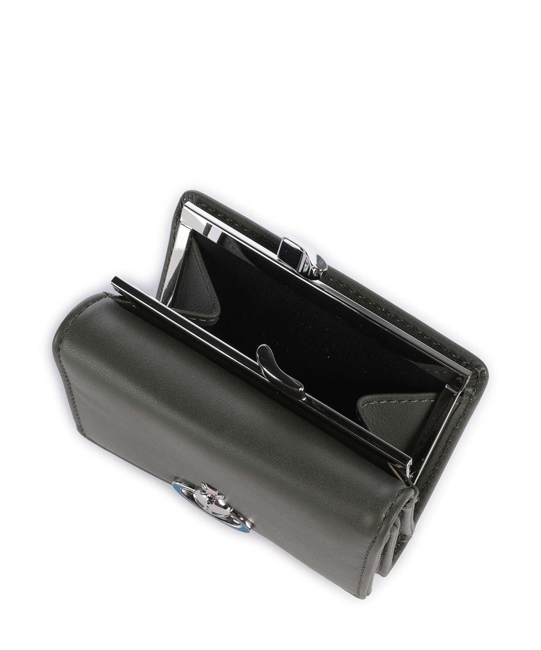 Vivienne Westwood Frame Nappa Small Wallet green