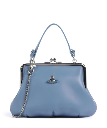 Vivienne Westwood Granny Frame Nappa Crossbody tas blue