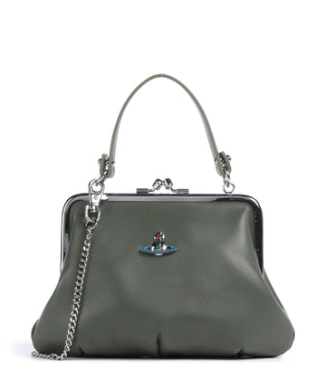 Vivienne Westwood Granny Frame Nappa Crossbody tas green