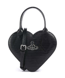 Vivienne Westwood Josephine Heart Embossed Croc Mini Sac à main black