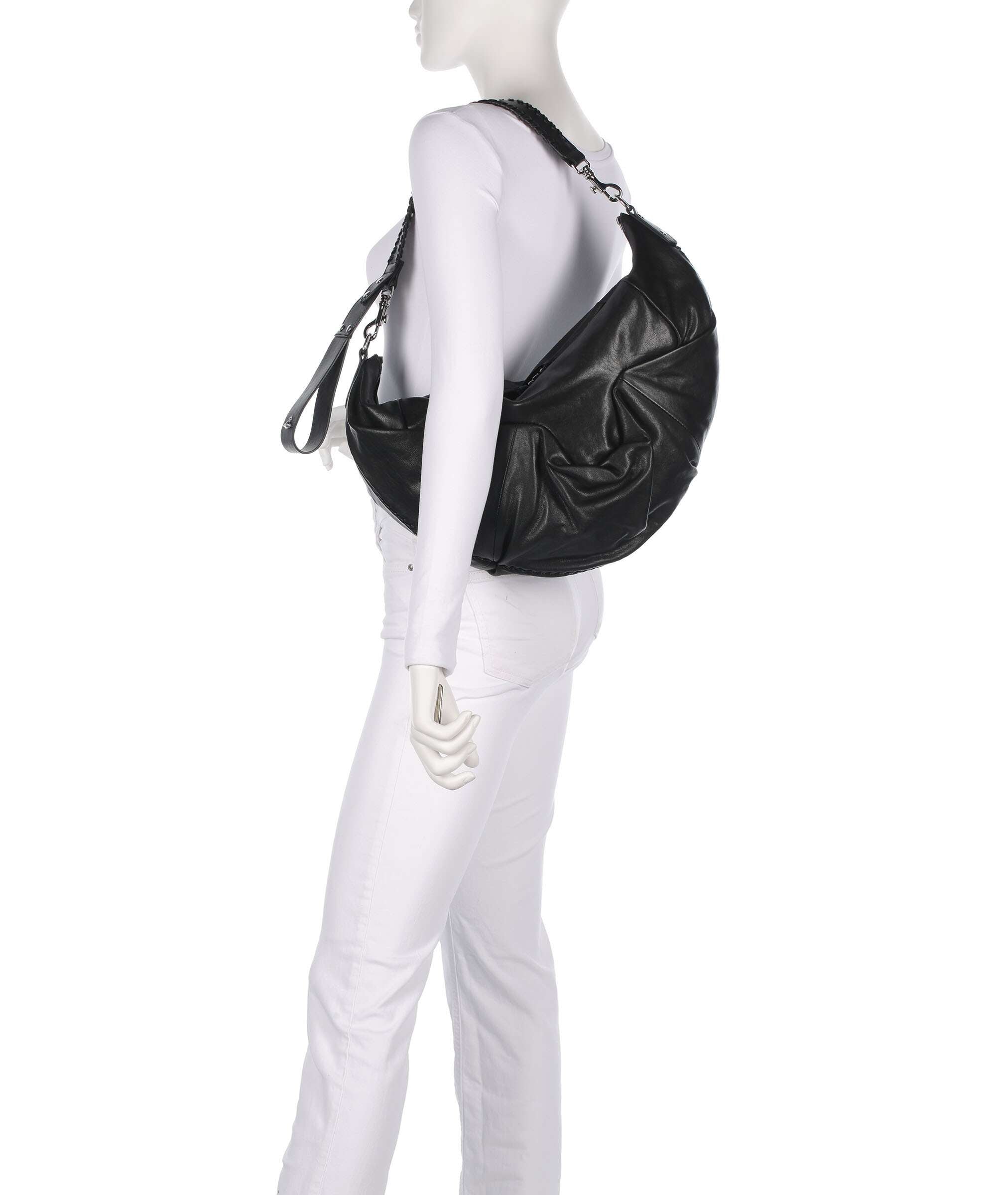 Vivienne Westwood Agnes Supple Medium Hobo bag black