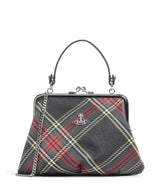 Vivienne Westwood Granny Frame Saffiano Printed Sac à main chelsea tartan
