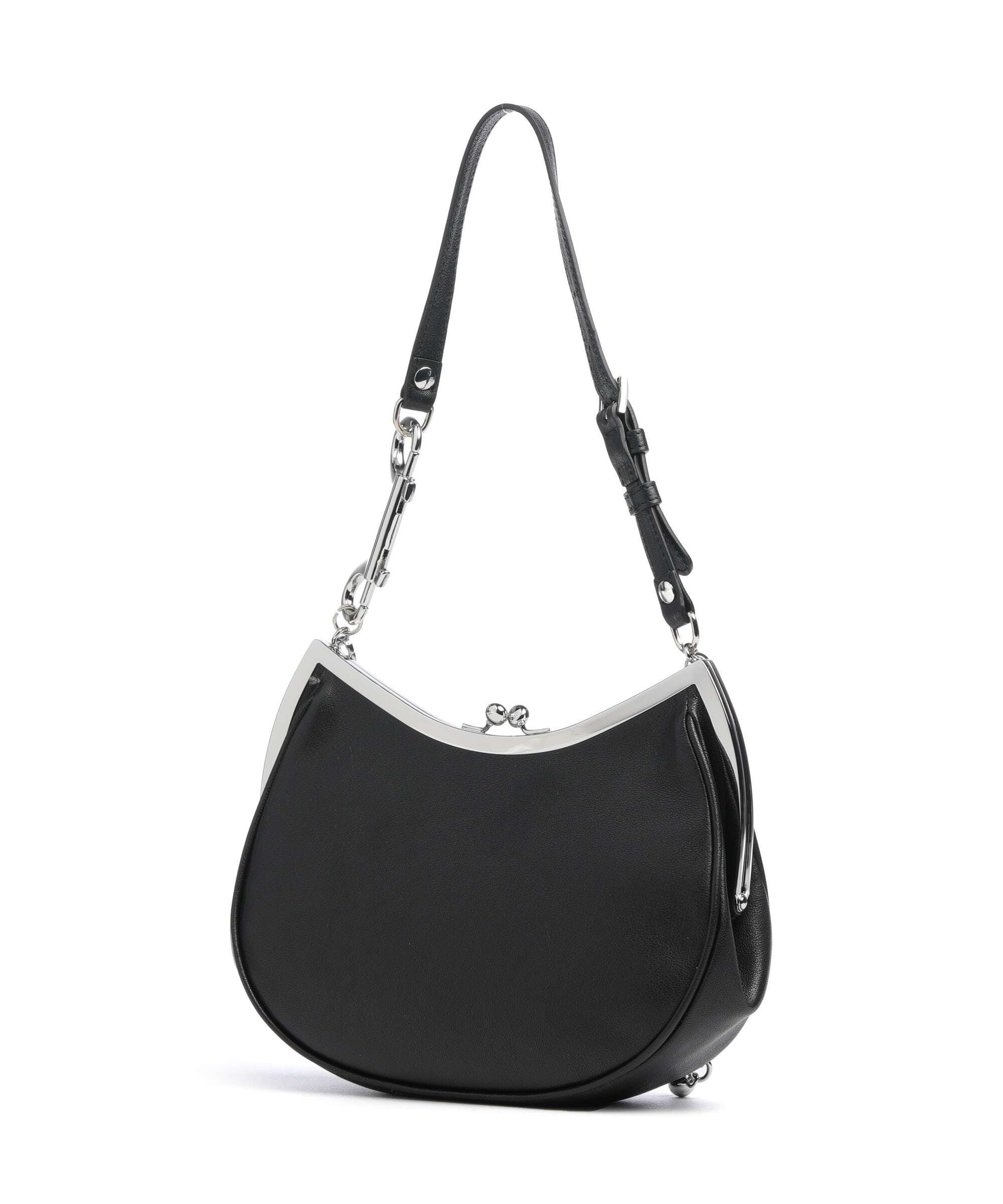 Vivienne Westwood Charm Frame Supple Shoulder bag black
