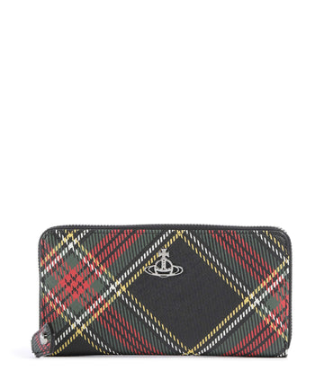 Vivienne Westwood Saffiano Printed Classic Portefeuille chelsea tartan