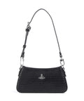 Vivienne Westwood Tasha Embossed Croc Mini Shoulder bag black