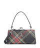 Vivienne Westwood Doll Frame Saffiano Printed XL Handtas chelsea tartan