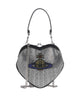 Vivienne Westwood Belle Heart Frame Diamante Crossbody tas silver