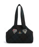 Vivienne Westwood Archive Harris Tweed Check Medium Schoudertas dark check