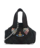 Vivienne Westwood Archive Harris Tweed Check Mini Crossbody tas dark check
