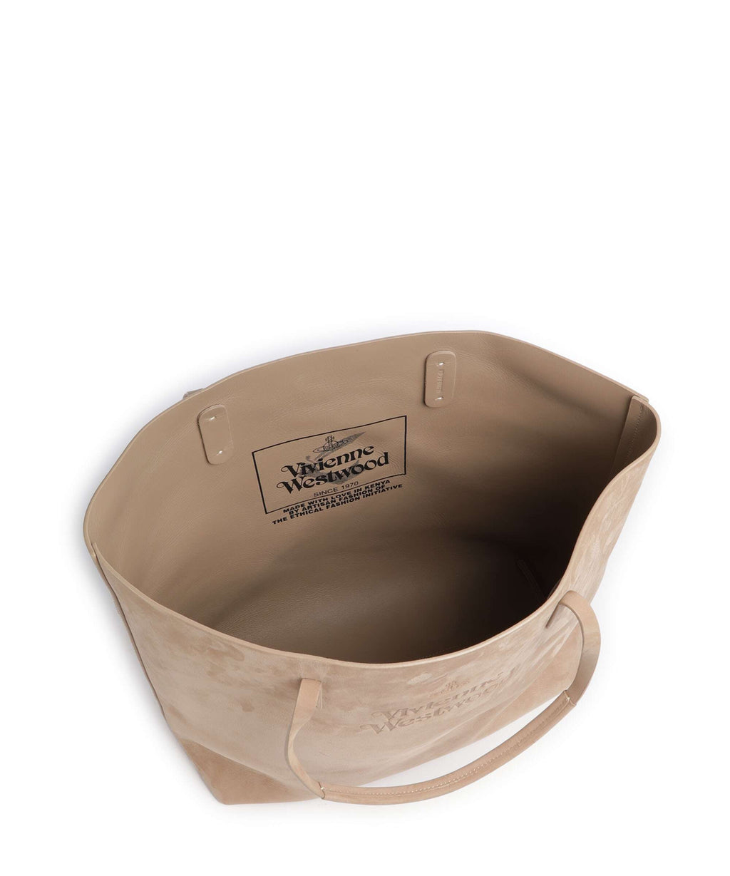 Vivienne Westwood Studio Nubuck Tote bag beige