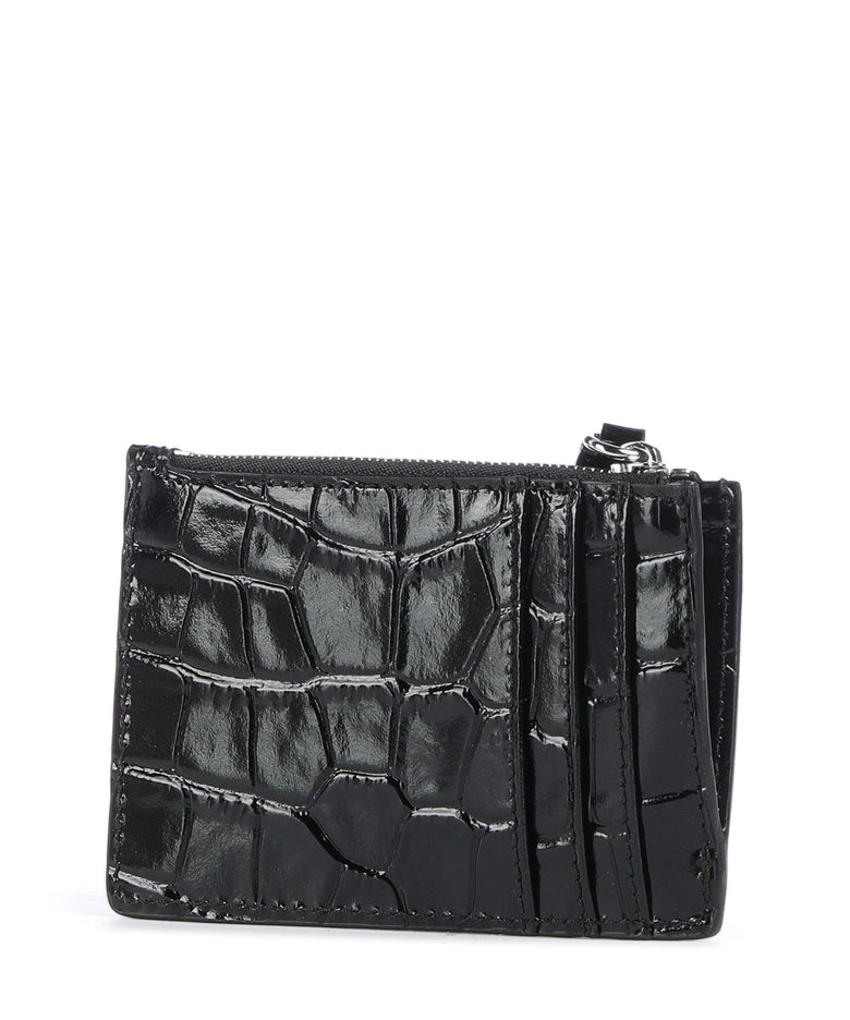 Vivienne Westwood Embossed Croc Slim Credit card holder black