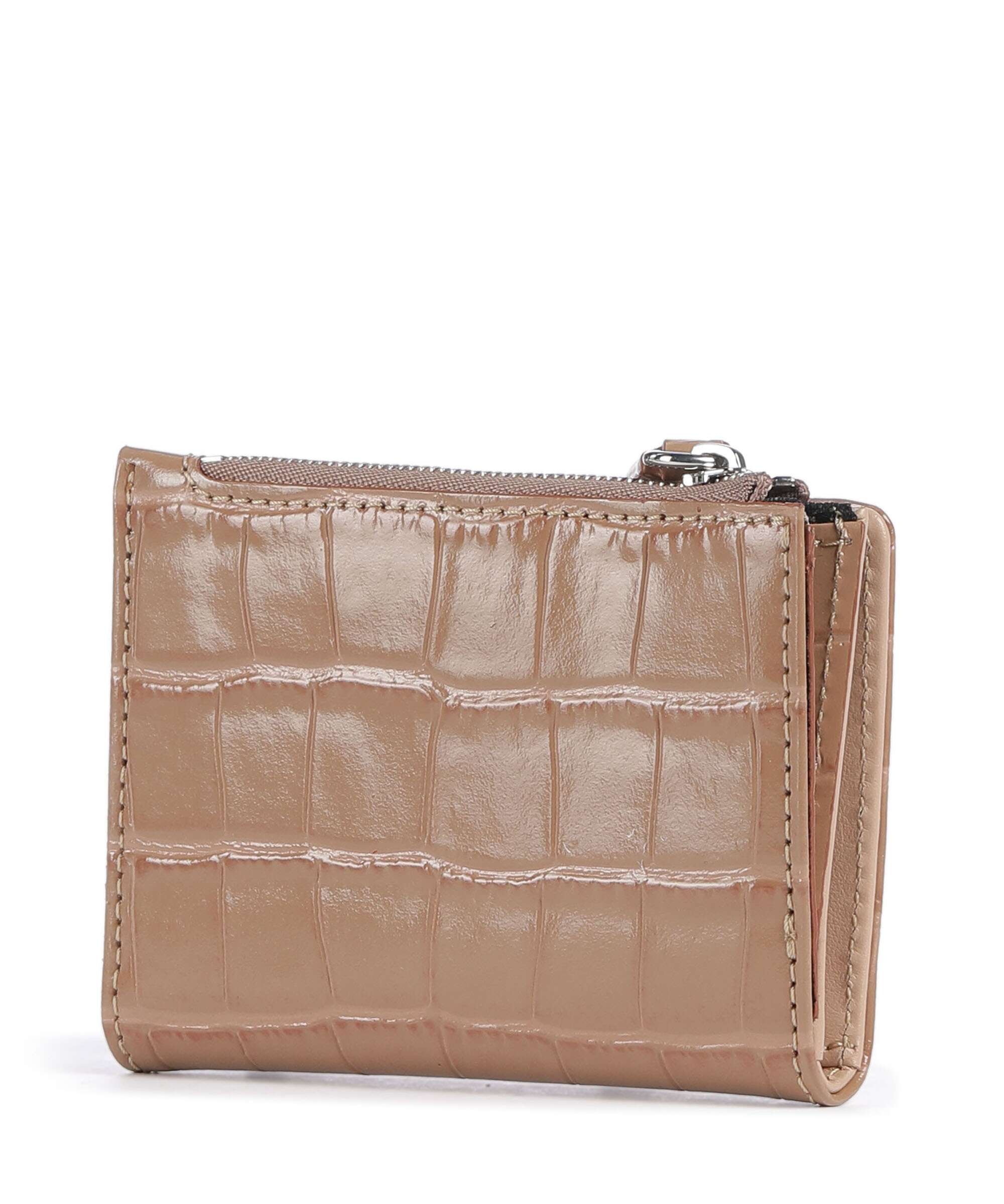 Vivienne Westwood Embossed Croc Slim Wallet dusty pink
