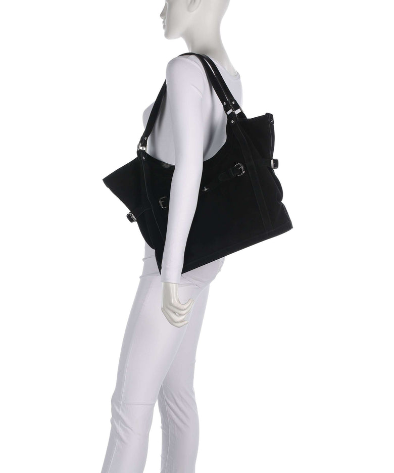 Vivienne Westwood Frankie Suede Large Tote bag black