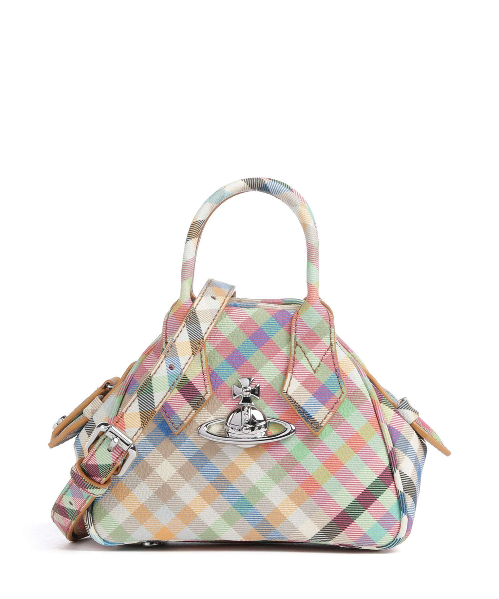 Vivienne Westwood Yasmine Buccia D'Arancia Mini Crossbody bag heather plaid