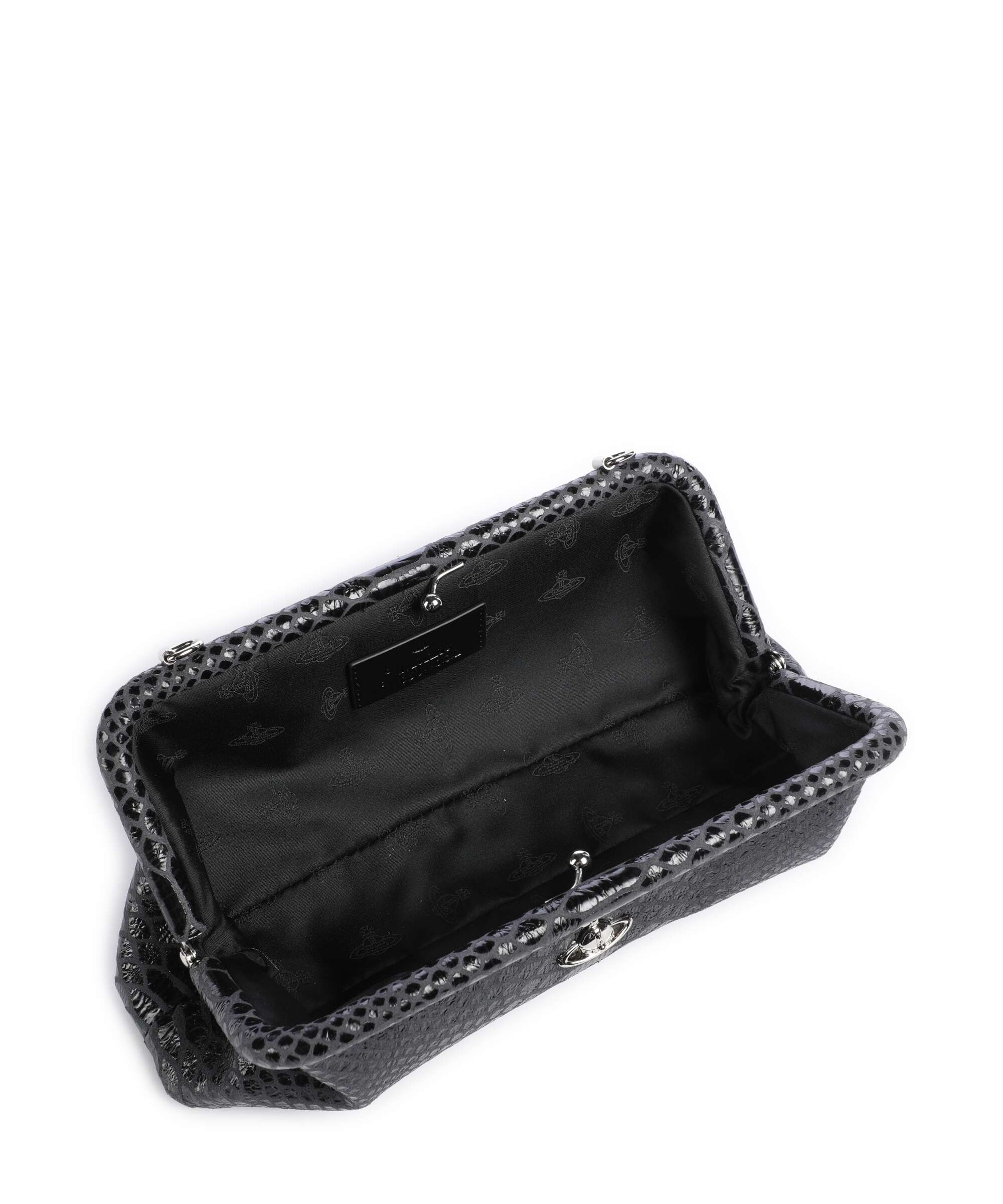 Vivienne Westwood Jane Snake Effect Shoulder bag dark grey