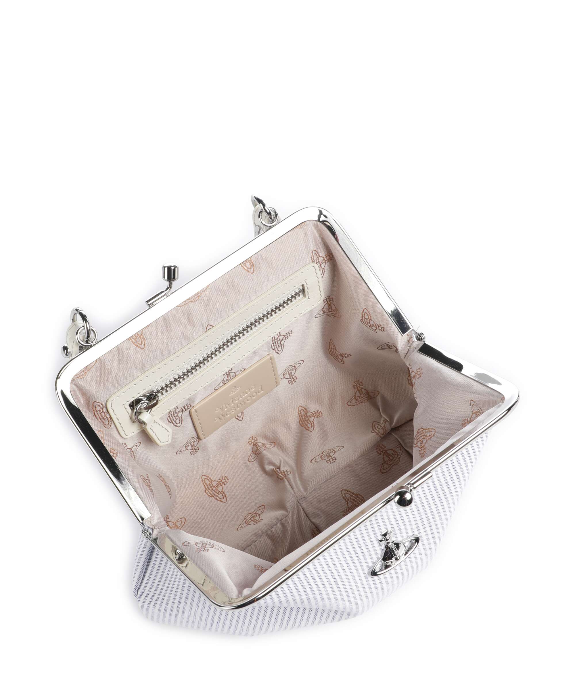 Vivienne Westwood Granny Frame Classic Oxford Shirt Handbag ink stripe