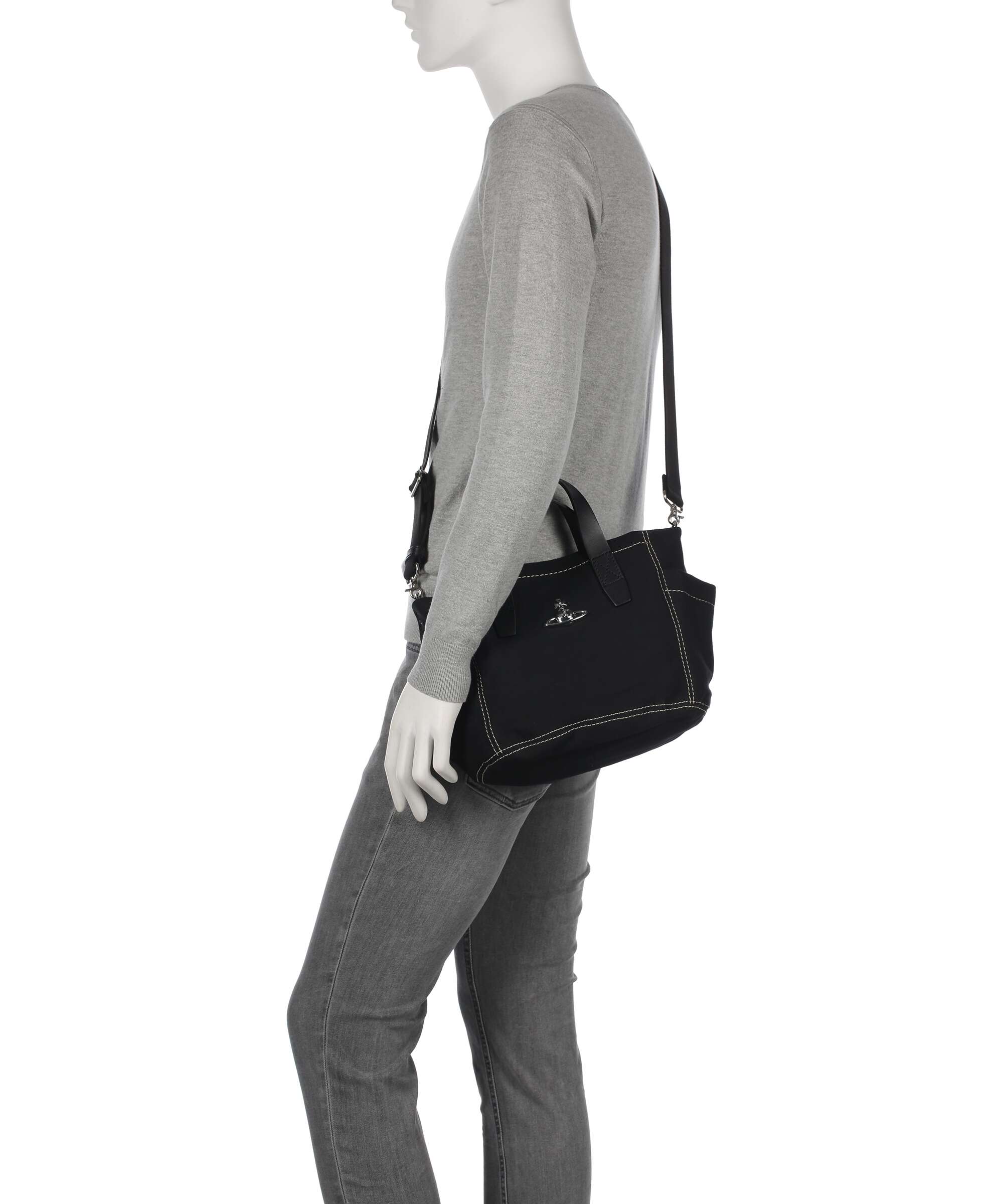 Vivienne Westwood Henry Canvas Small Handbag black