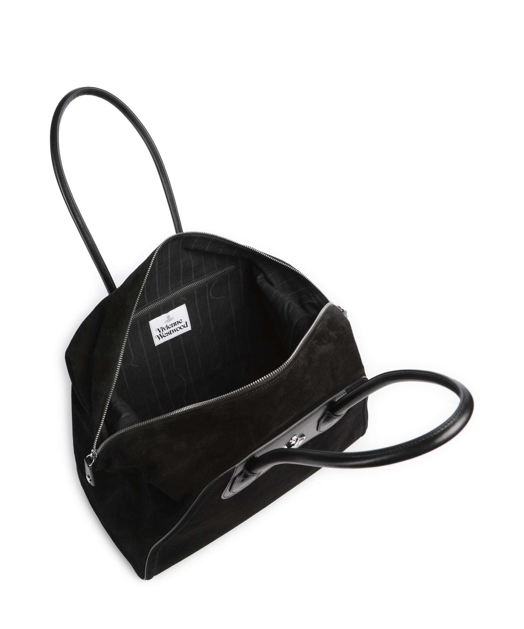 Vivienne Westwood Shirley Suede Tote bag black