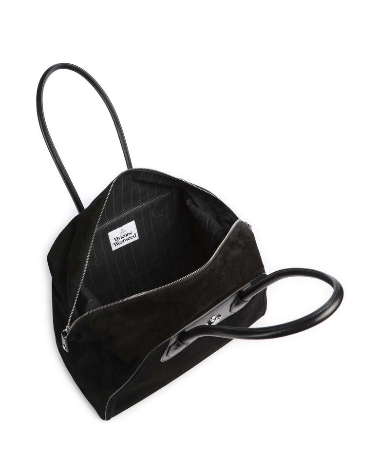 Vivienne Westwood Shirley Suede Tote bag black