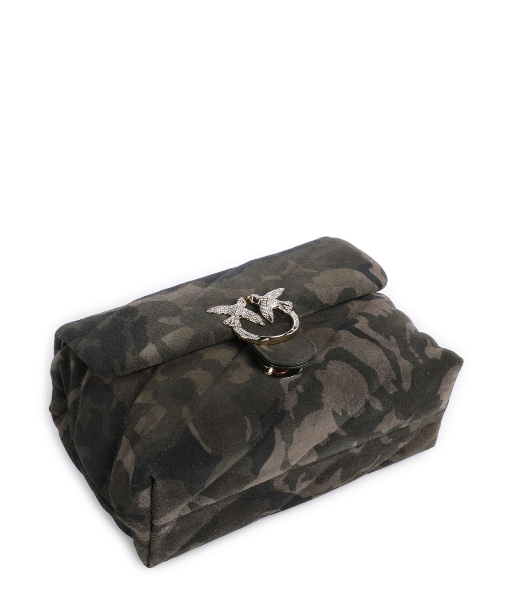 Pinko Love Puff Mini Shoulder bag multicolor/militar green/gold