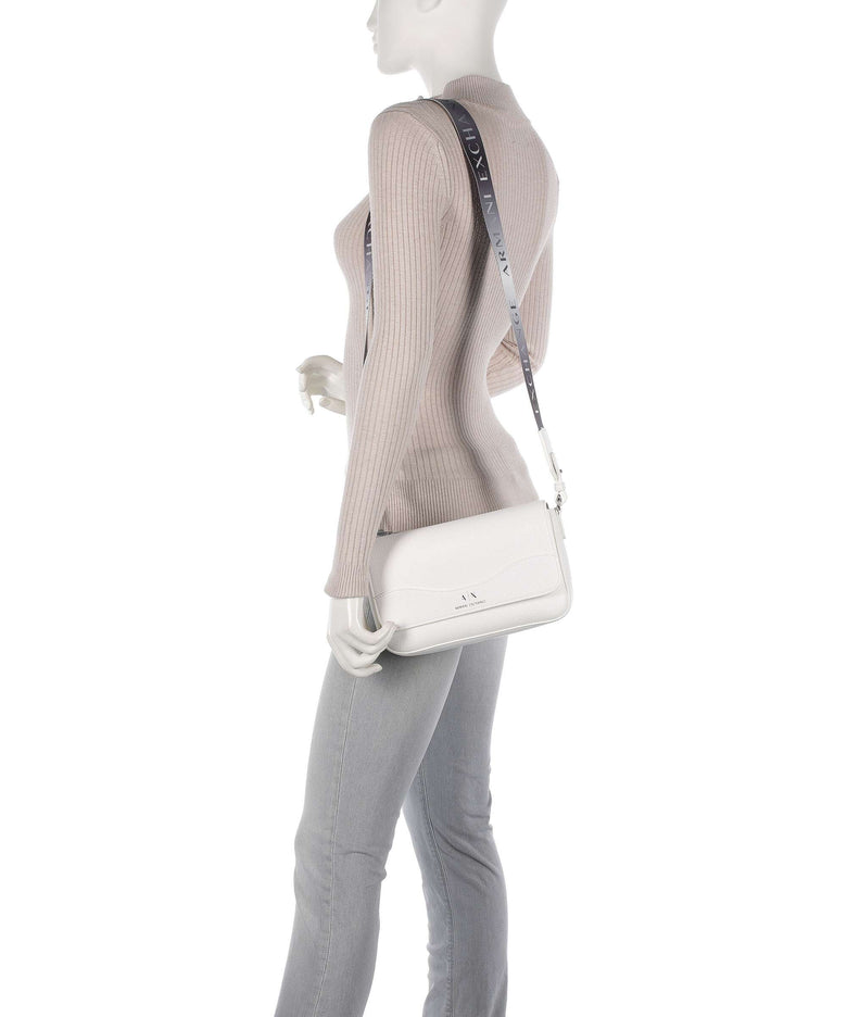 Armani Exchange Wave Crossbody bag bianco