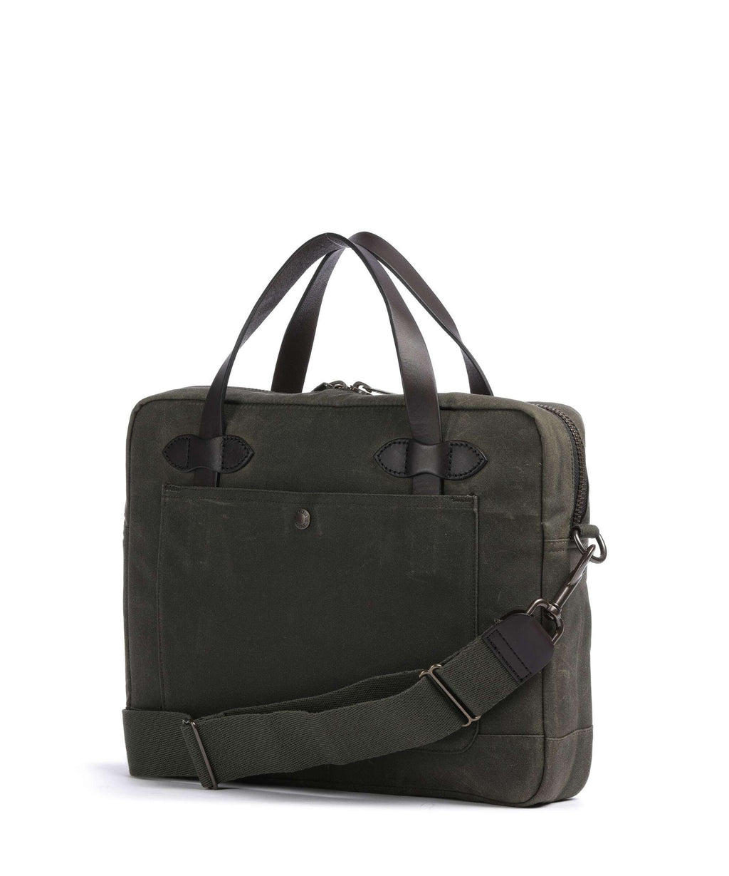 Filson Tin Cloth Briefcase otter green