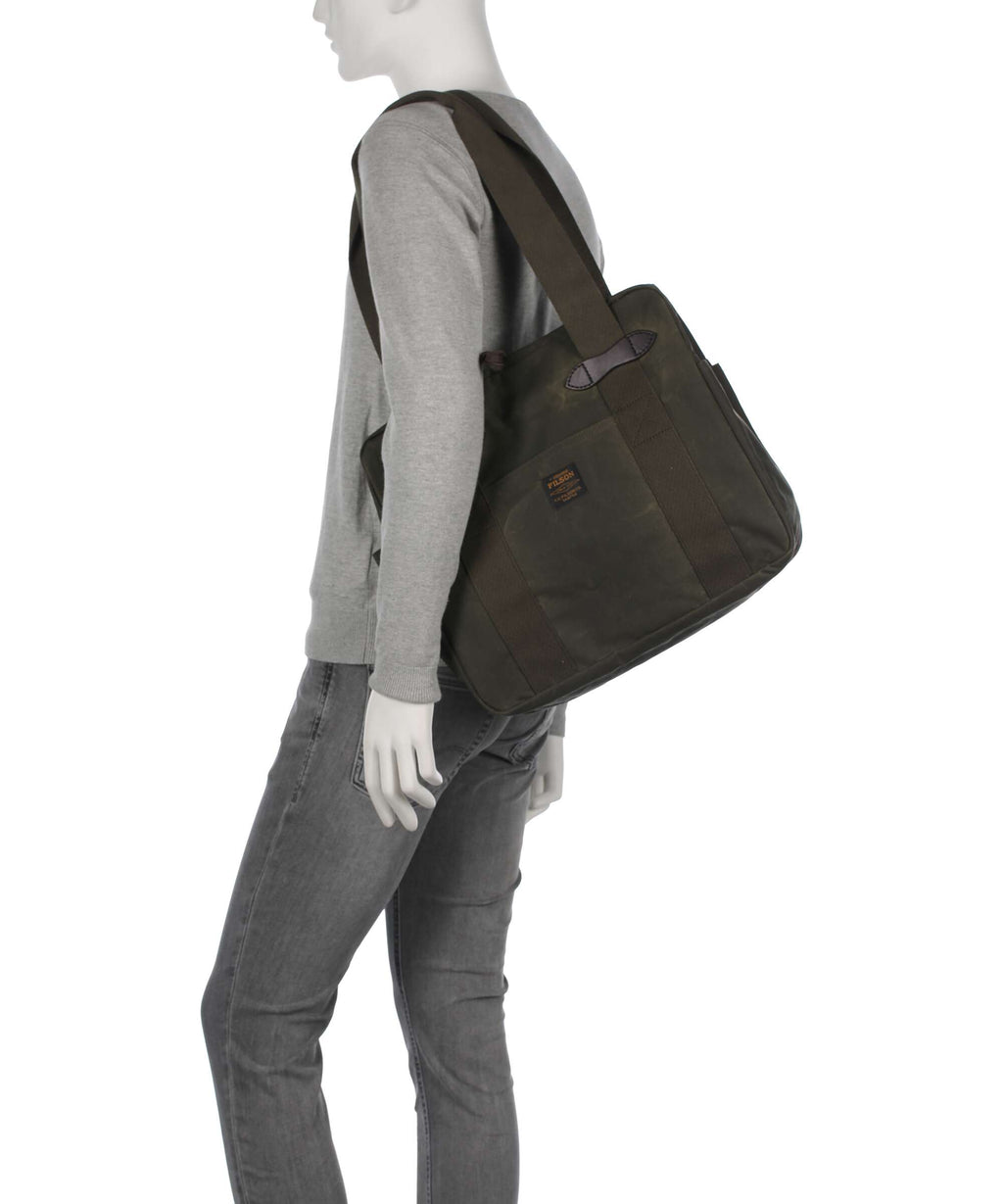 Filson Tin Cloth Tote bag otter green