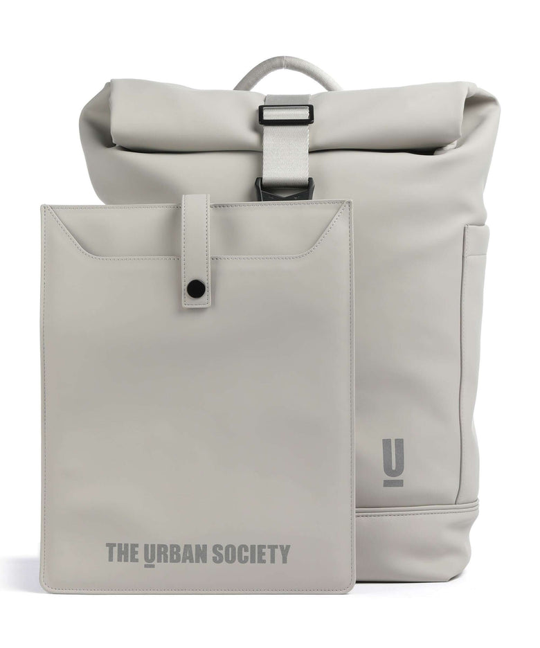 The Urban Society Rolltop backpack light grey