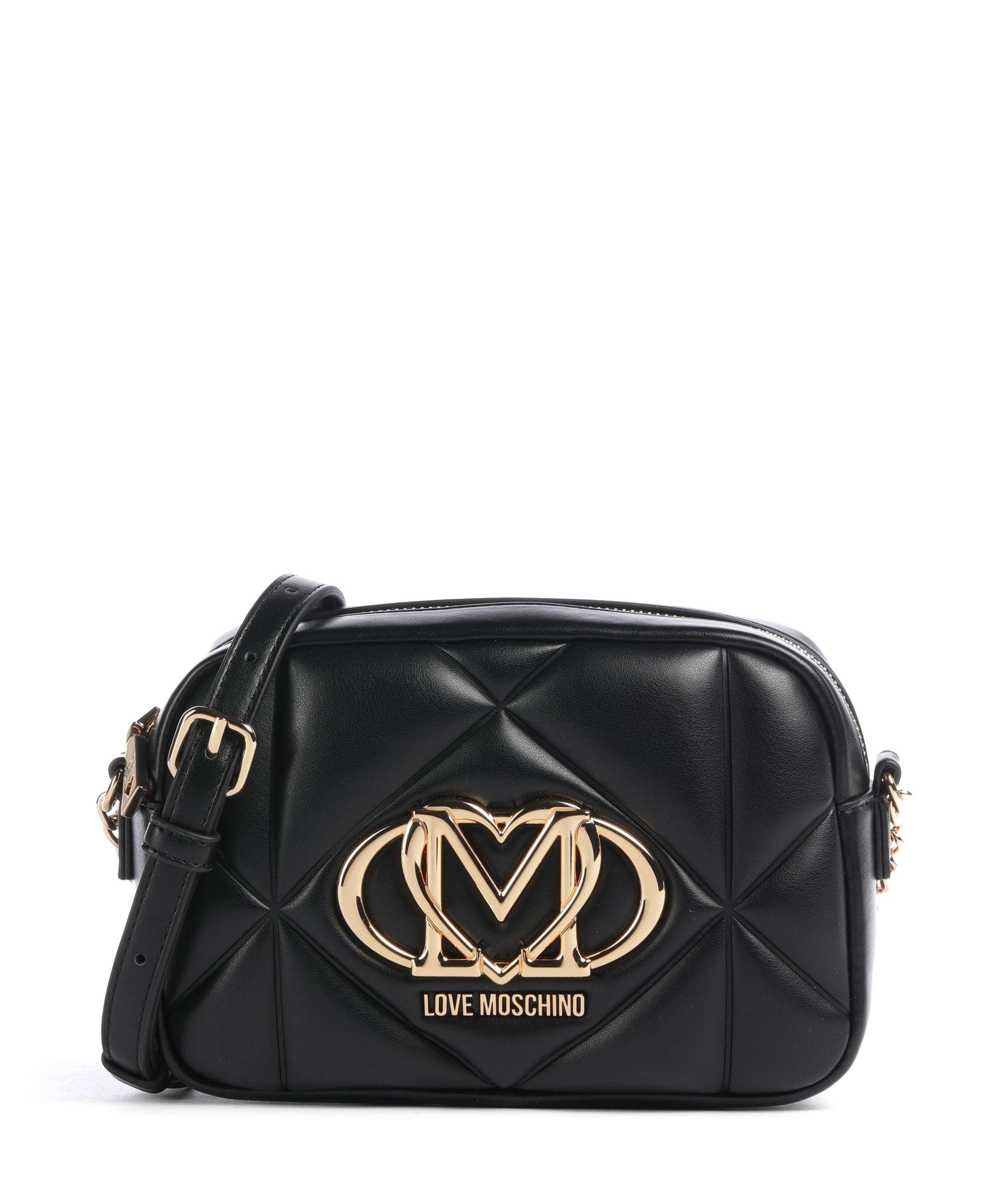 Love Moschino Embossed Q Crossbody bag black
