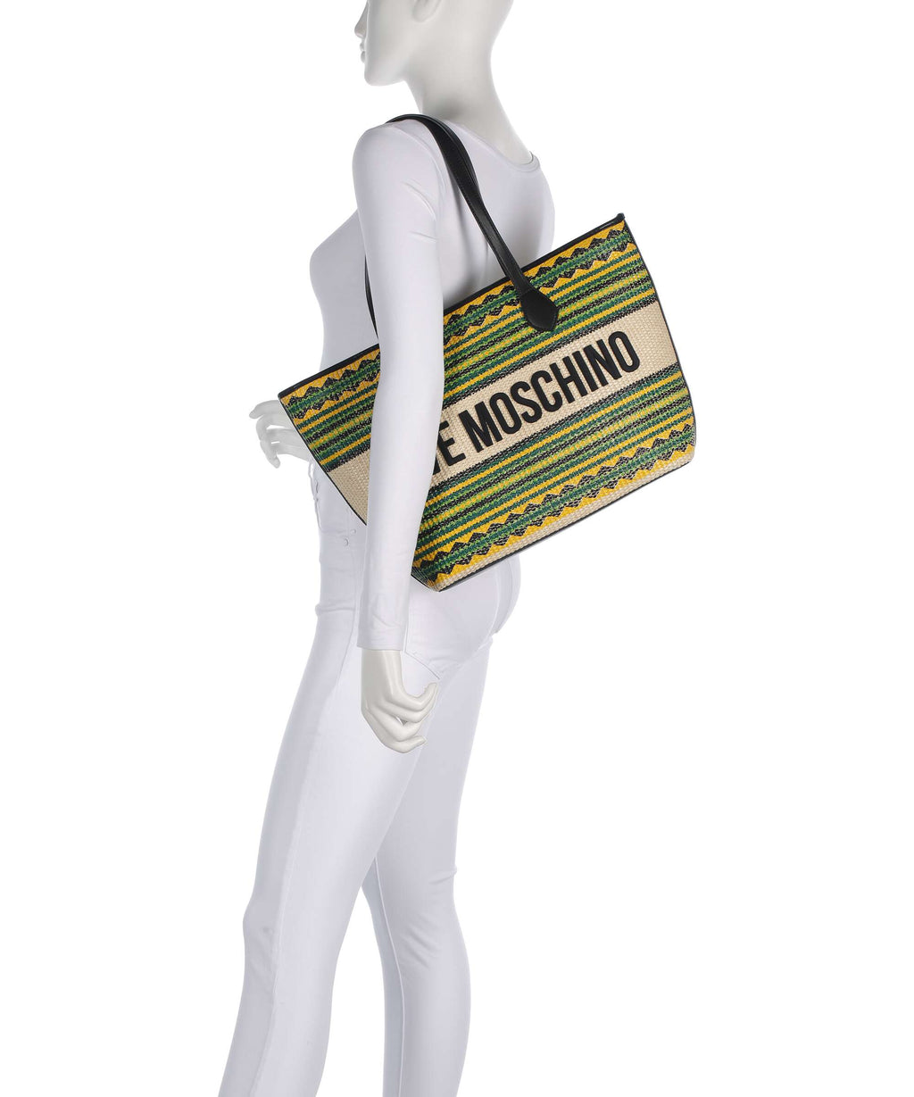 Love Moschino Sunset Stripes Tote bag multicolour/black