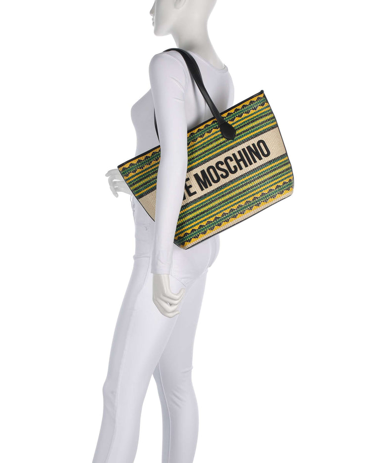 Love Moschino Sunset Stripes Tote bag multicolour/black