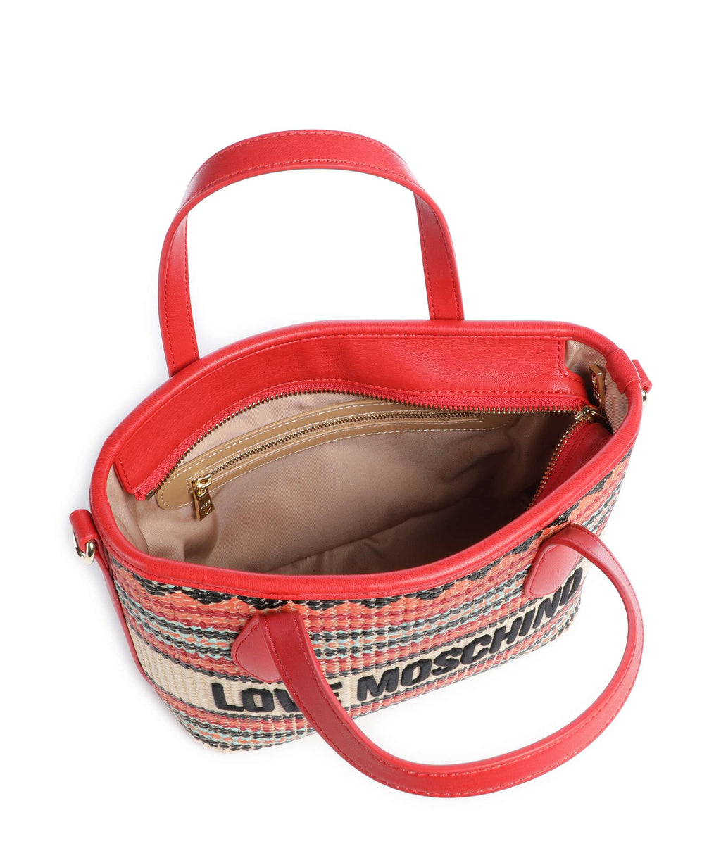 Love Moschino Sunset Stripes Handbag multicolour/red