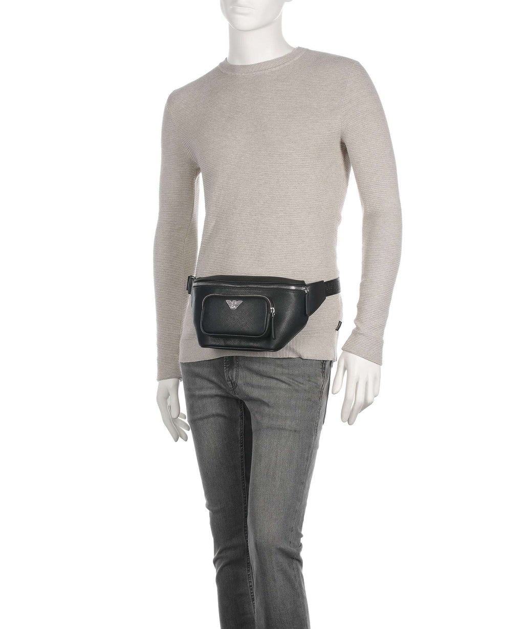 Emporio Armani Business Regenerated Belt bag black