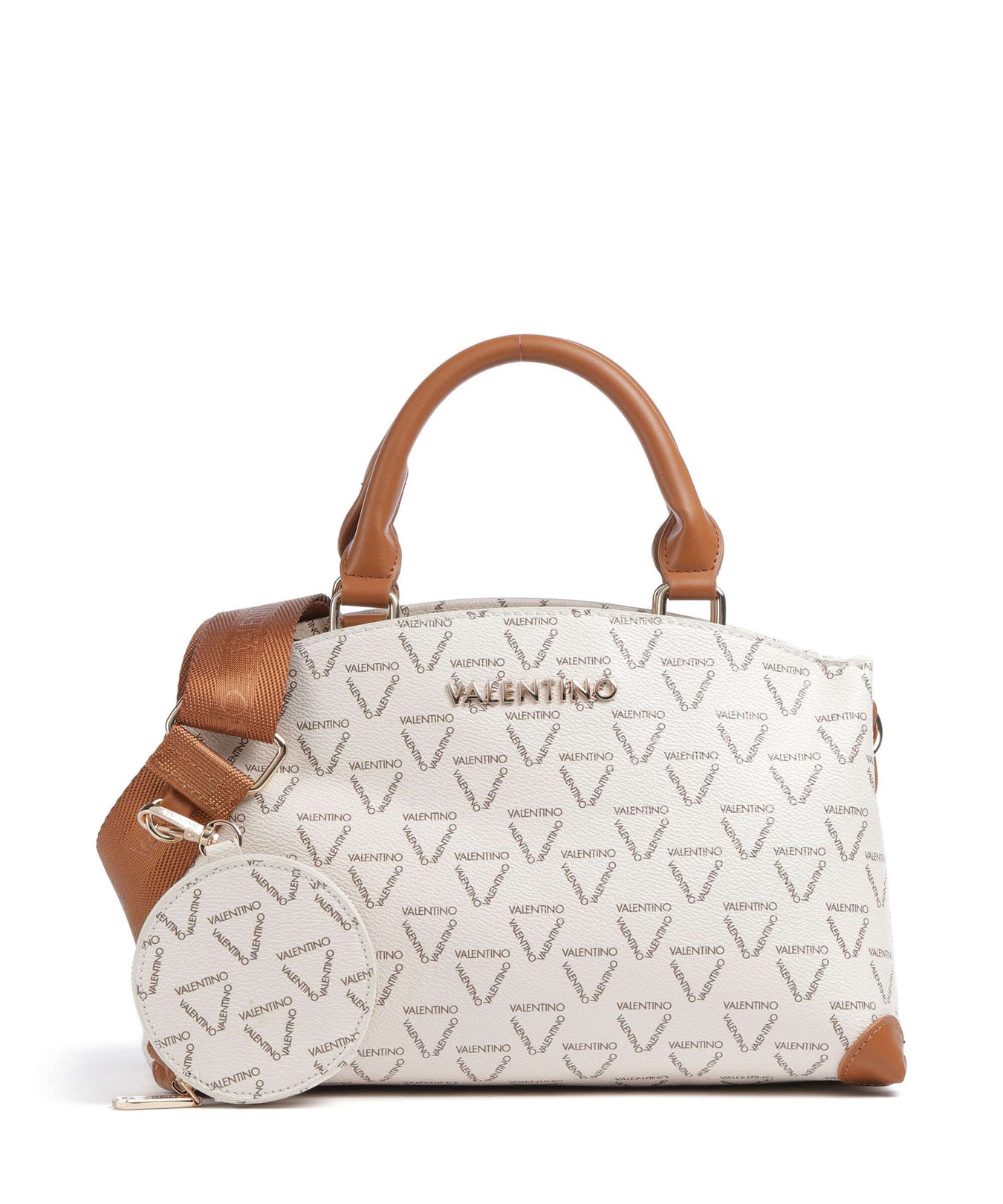 Valentino Bags Lady Re Handbag bianco/cuoio